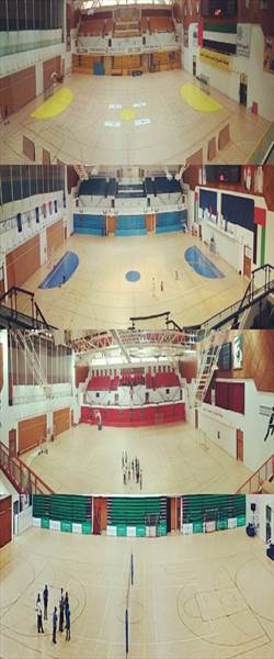DUBAI 4 sport hall with sport PARQUET model SPLUGA 